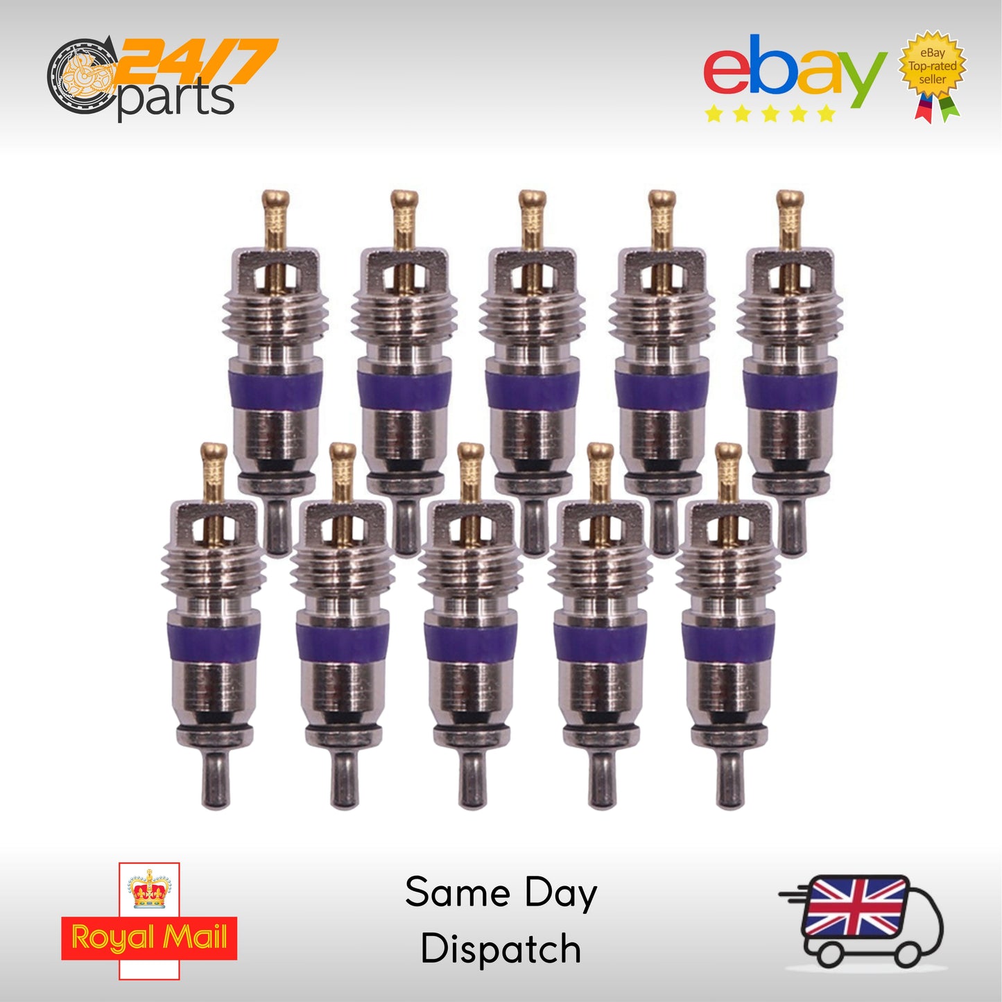 10x Car Air Conditioning R134a Valve Core for VW Audi Seat Skoda M8 AC