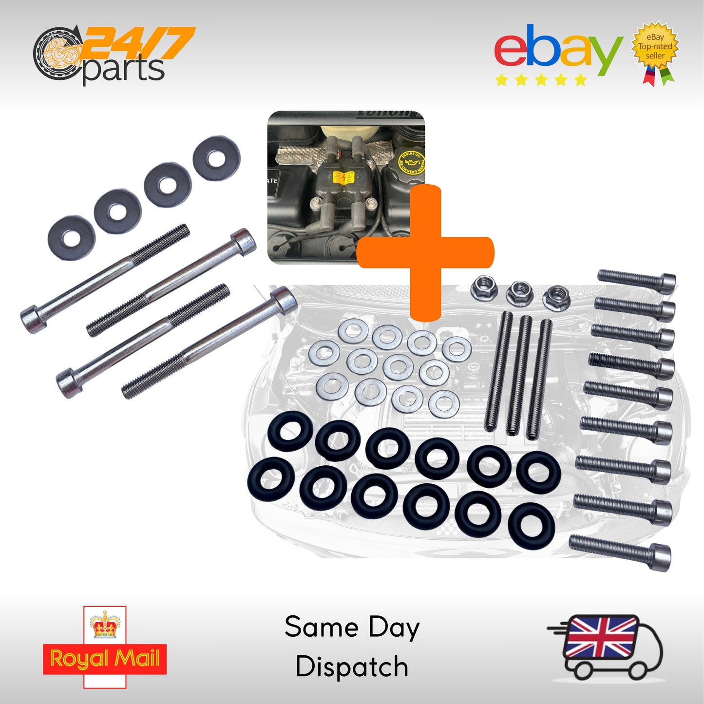 Mini R50 | R52 | R53 | W11B16A | Stainless Steel Rocker Cover & Coil Pack Bundle