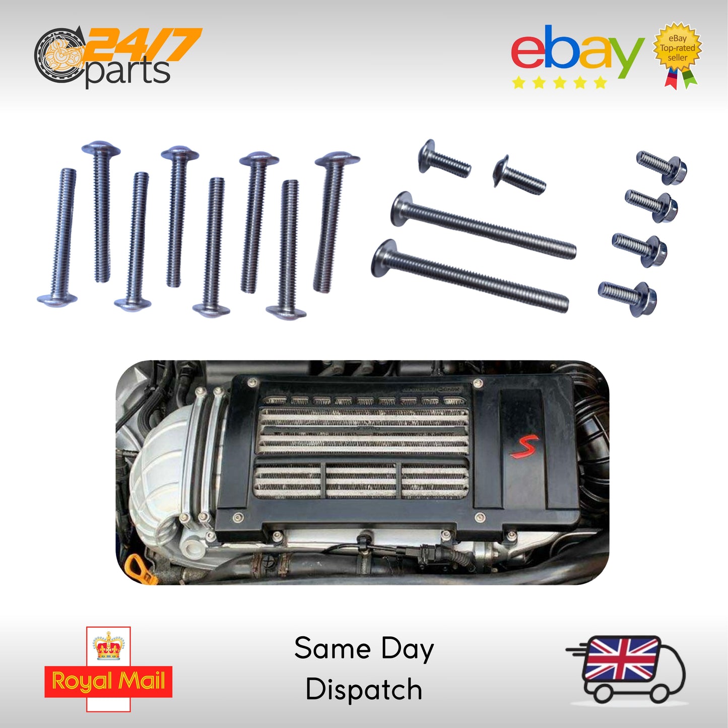 Mini Cooper S R52 | R53 | W11B16A | Stainless Steel Intercooler Bolt Set Bundle