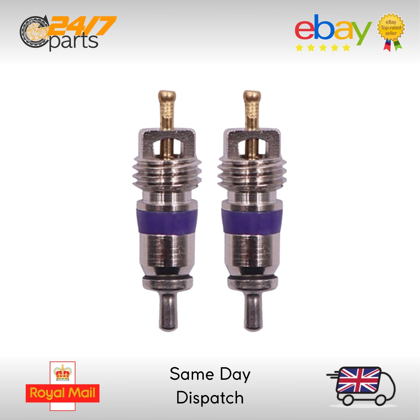2x Car Air Conditioning R134a Valve Core for VW Audi Seat Skoda M8 AC