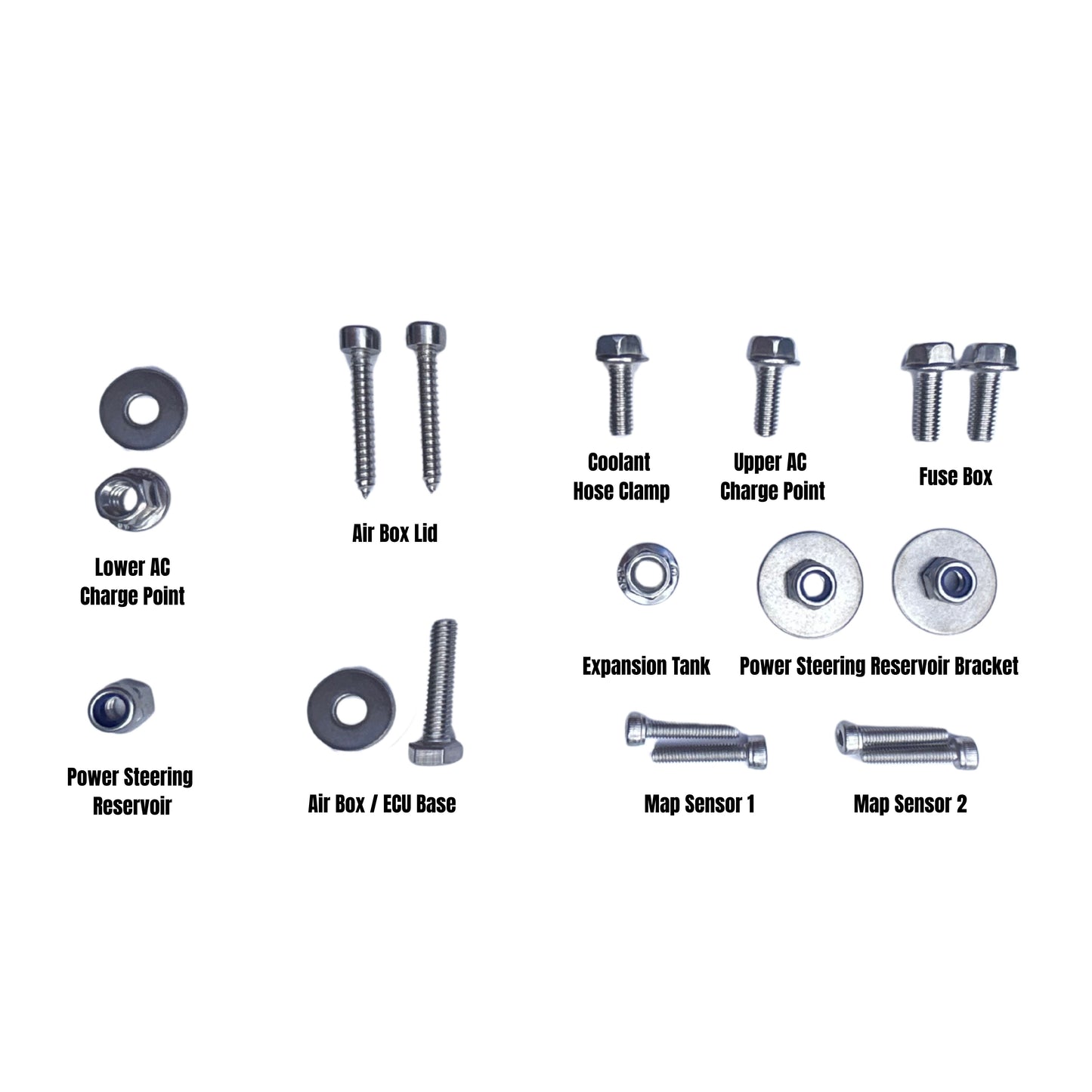 Mini Cooper S R52 | R53 | W11B16A | Stainless Steel Engine Bay Bolt Bundle