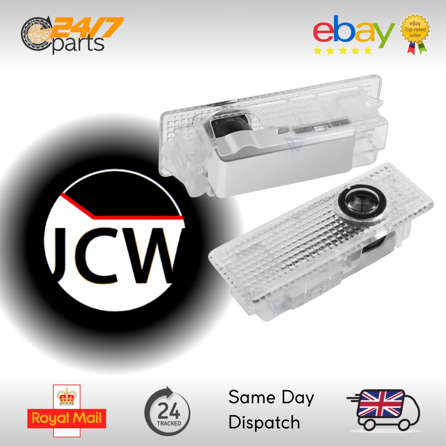 MINI John Cooper Works Door Projector Lights JCW Gen 3 F54 F55 F56 F57 F60 PAIR