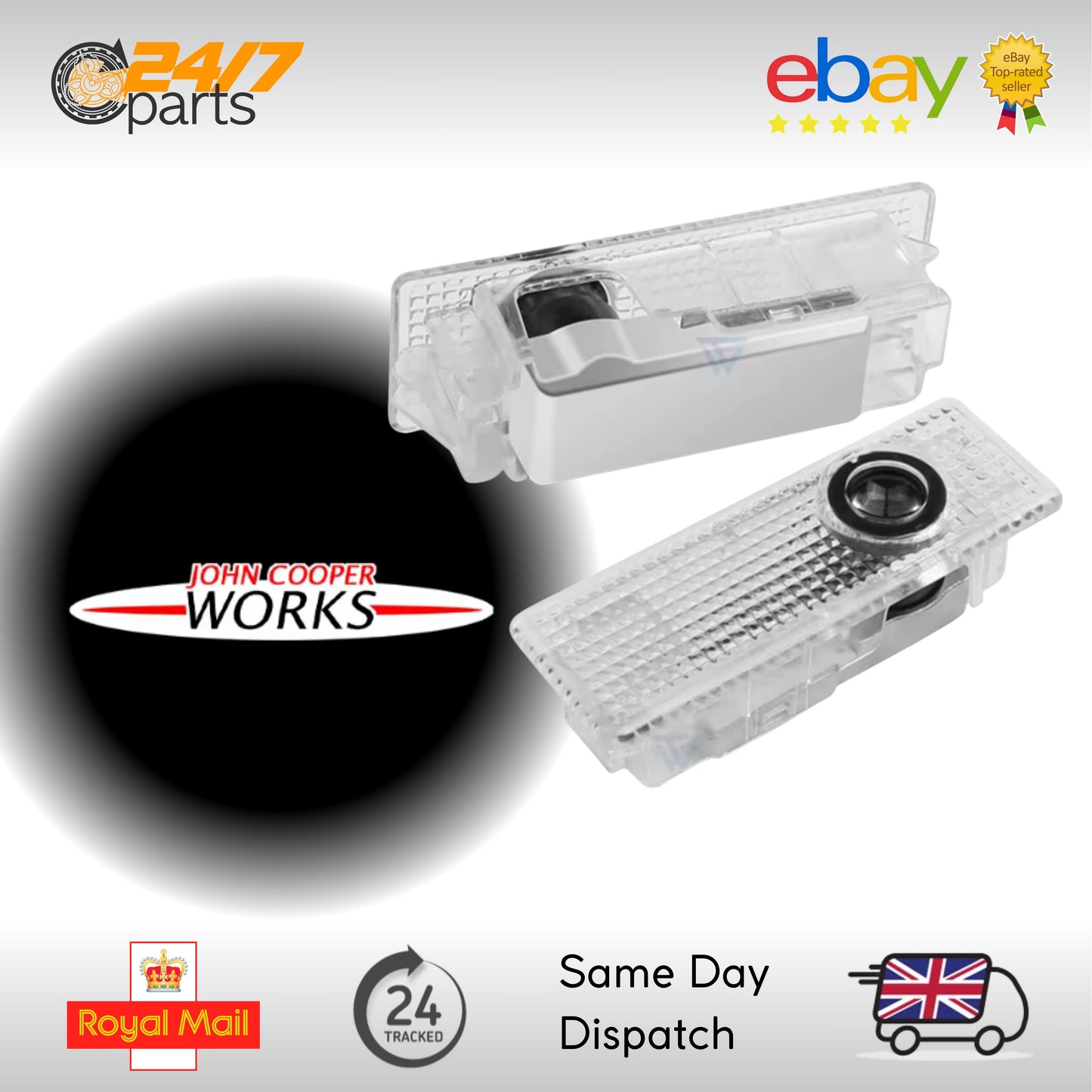 MINI John Cooper Works Door Projector Lights - JCW Gen 2 R58 R59 R60 R61 PAIR
