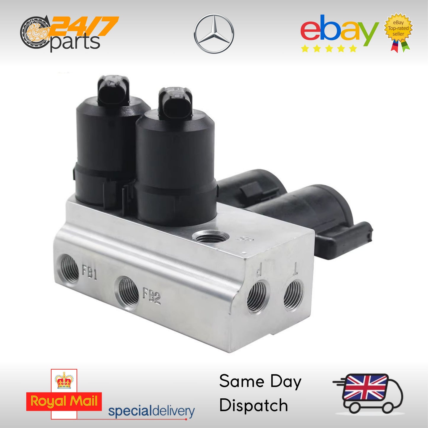 Mercedes ABC Hydraulic Suspension Valve Block SL R230 S W220 CL W215 C215 AMG