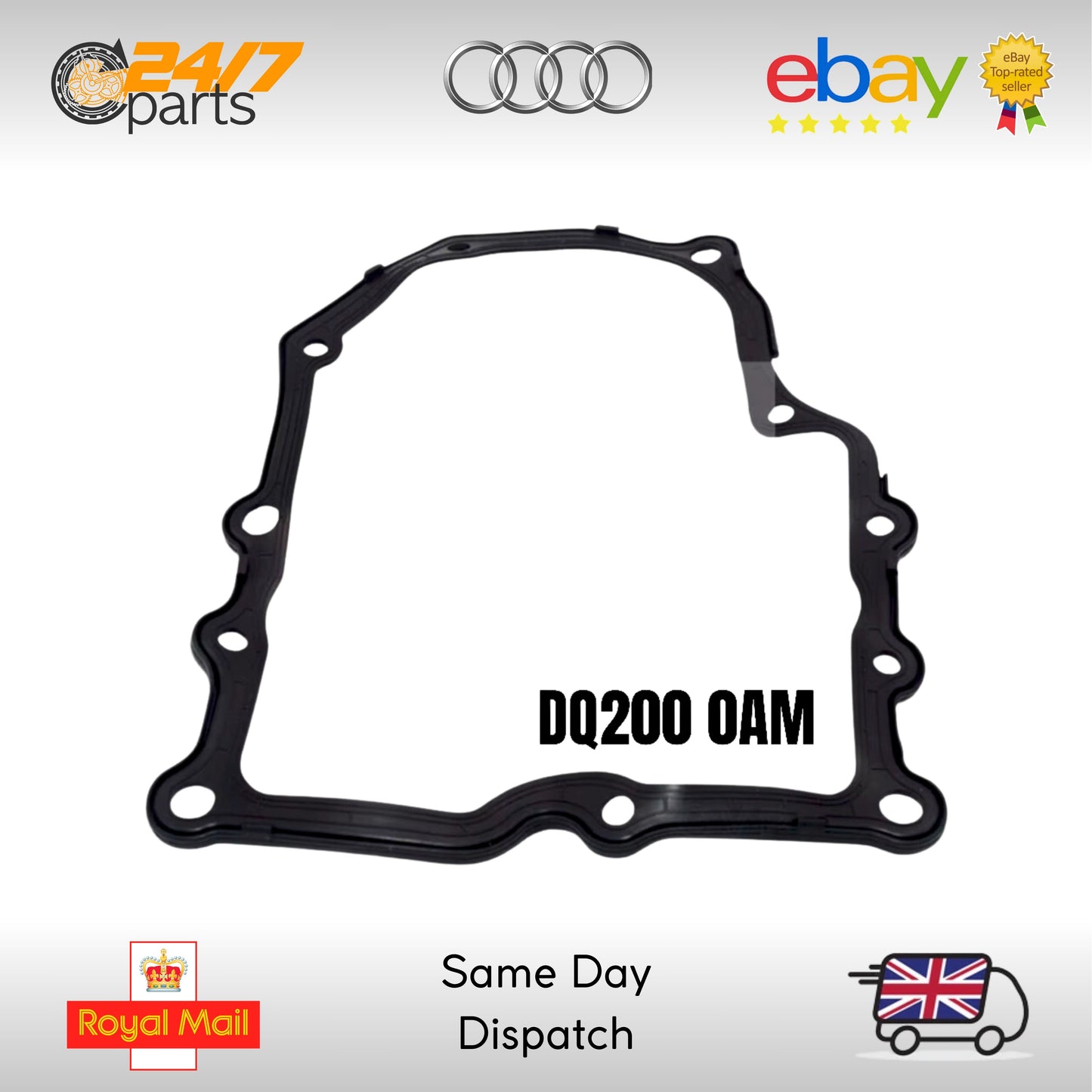 DQ200 0AM 7 Speed DSG Mechatronic Oil Pan Gasket Seal VW Audi Seat Skoda