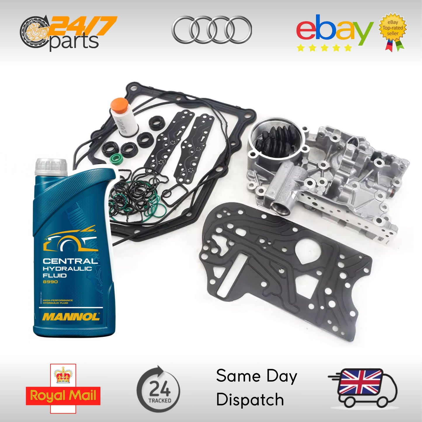 DQ200 0AM DSG 7 Speed Gearbox Mechatronic Overhaul Repair Kit VW Audi Seat Skoda with Oil