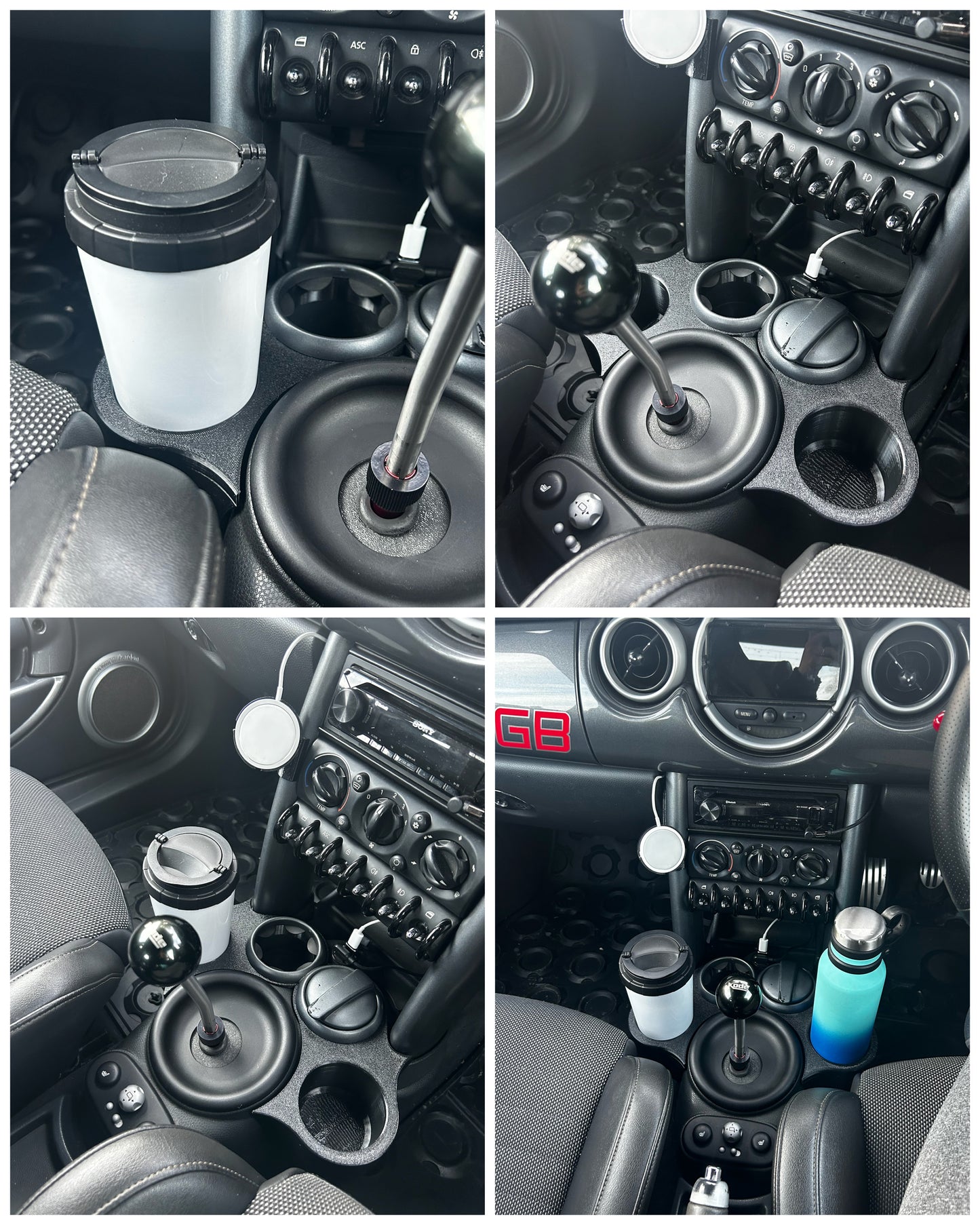Mini Cooper Double Cup Holders R50 R52 R53 JCW S Works