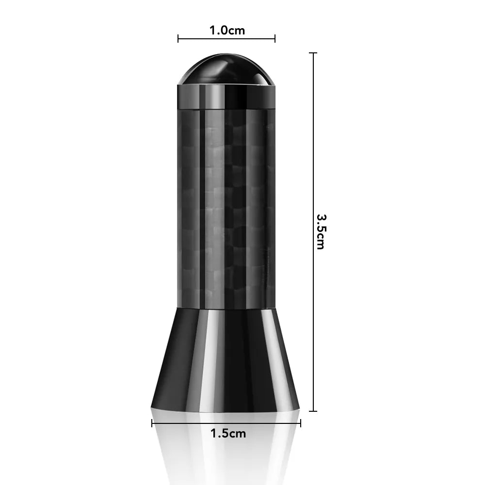 Stubby Carbon Fibre Car Aerial 3.5cm for MINI Gen 1 R50 R52 R53