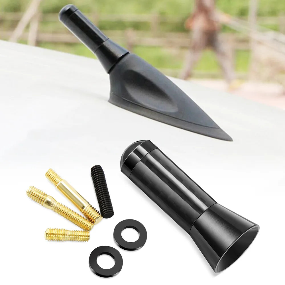Stubby Carbon Fibre Car Aerial 3.5cm for MINI Gen 1 R50 R52 R53