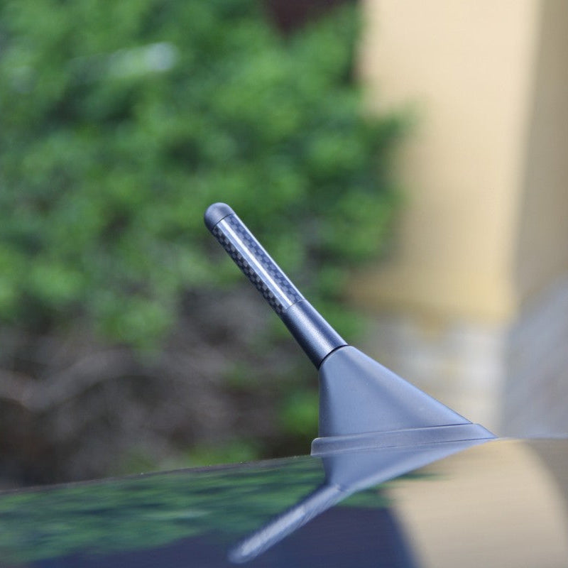 Short Stubby Black Carbon Fibre Bee Sting Aerial 8cm 3 inch 3" Antenna Ariel