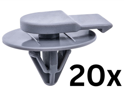 20x Grey Wheel Arch Trim Clips for Mini Gen 1 R50 R52 R53 Cooper S JCW Works