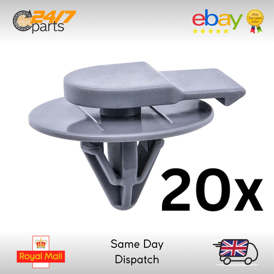 20x Grey Wheel Arch Trim Clips for Mini Gen 2 R55 R56 R57 R58 R59 Cooper S JCW