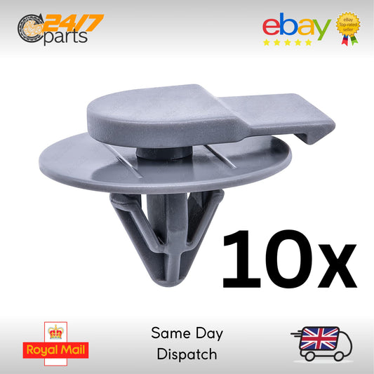 10x Grey Wheel Arch Trim Clips for Mini Gen 1 R50 R52 R53 Cooper S JCW Works