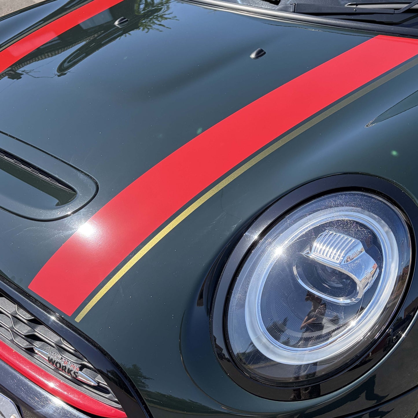 Bonnet Stripes Fits MINI Cooper F55 F56 F57 One S JCW Hood Decals Vinyl Graphics