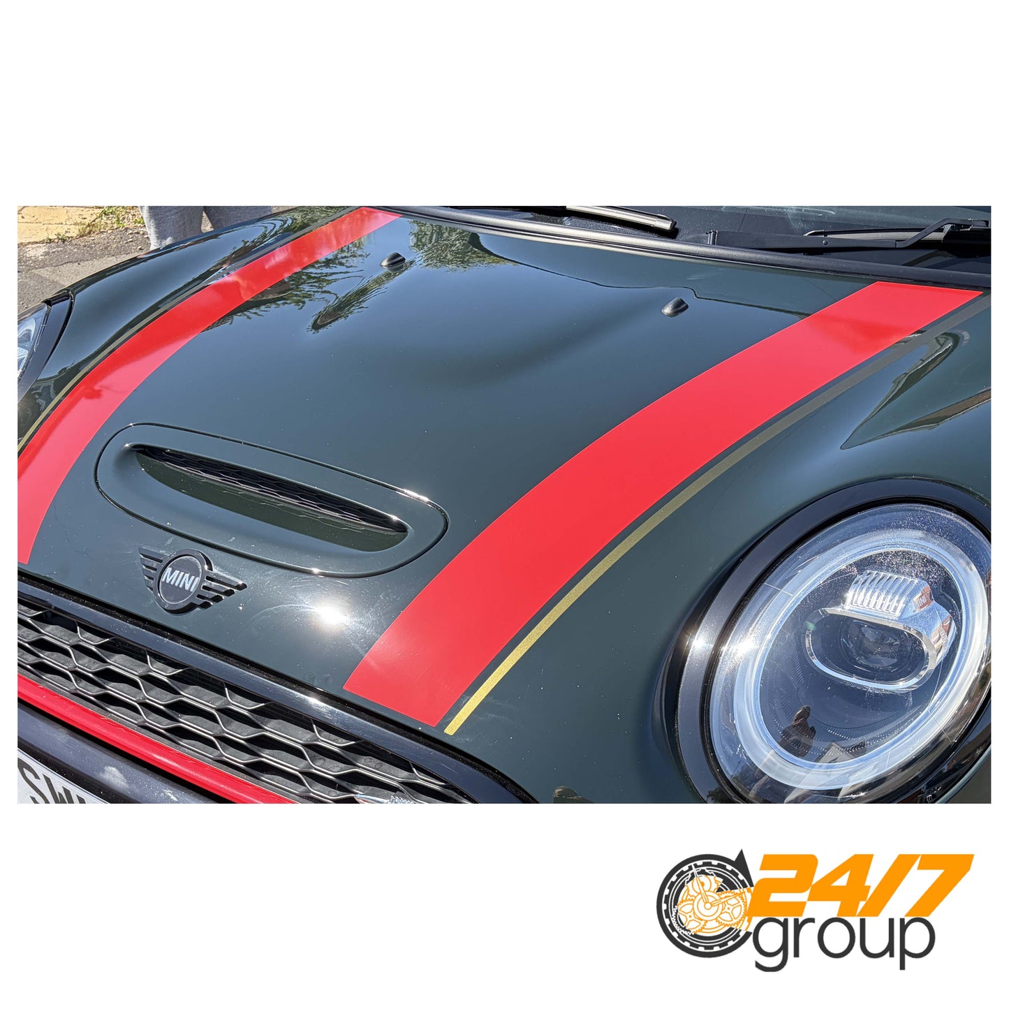 Bonnet Stripes Fits MINI Cooper F55 F56 F57 One S JCW Hood Decals Vinyl Graphics