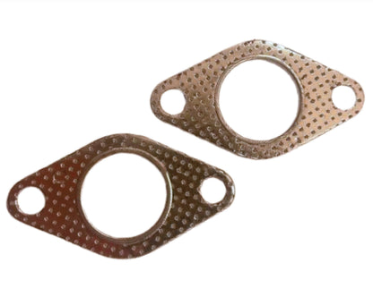 2 x 1.5" Inch 38mm Exhaust Gasket with Fire Ring | HIGH QUALITY | 2 Bolt Hole