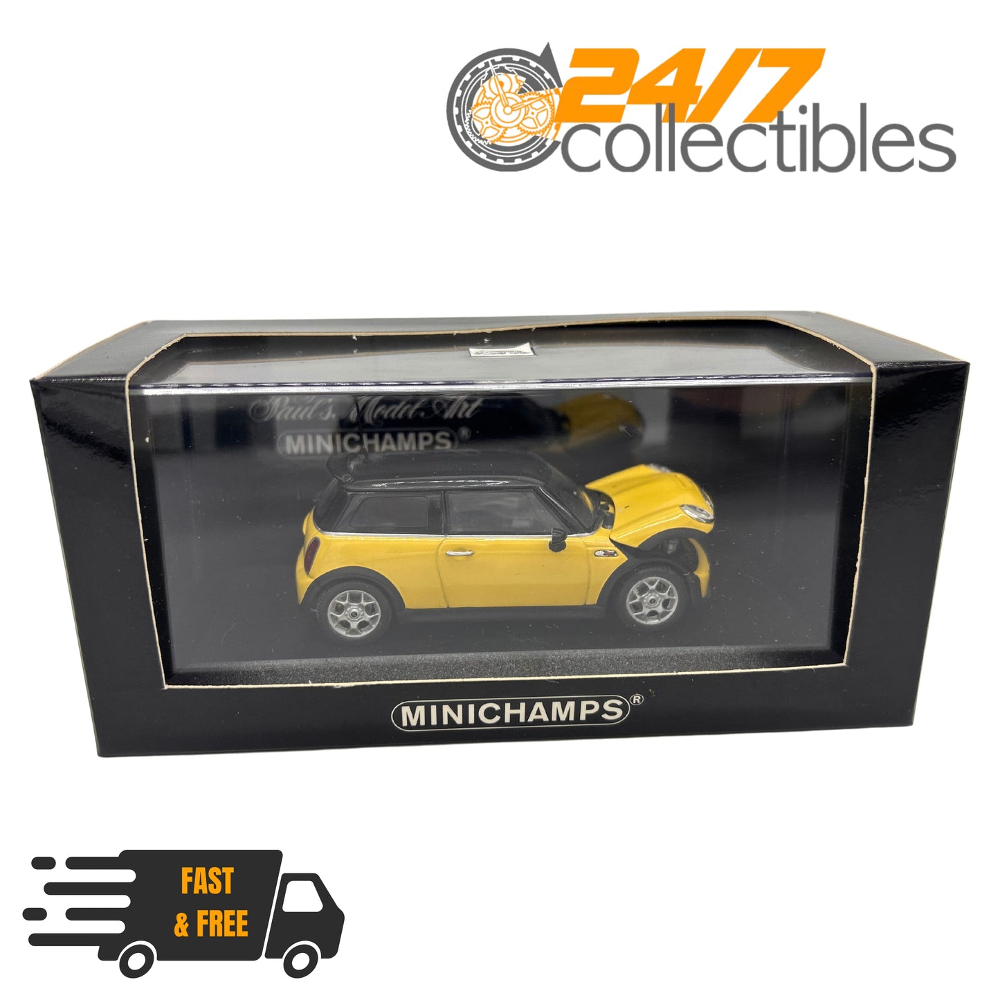 Minichamps 1/43 Scale 2002 Mini Cooper S R53 Liquid Yellow