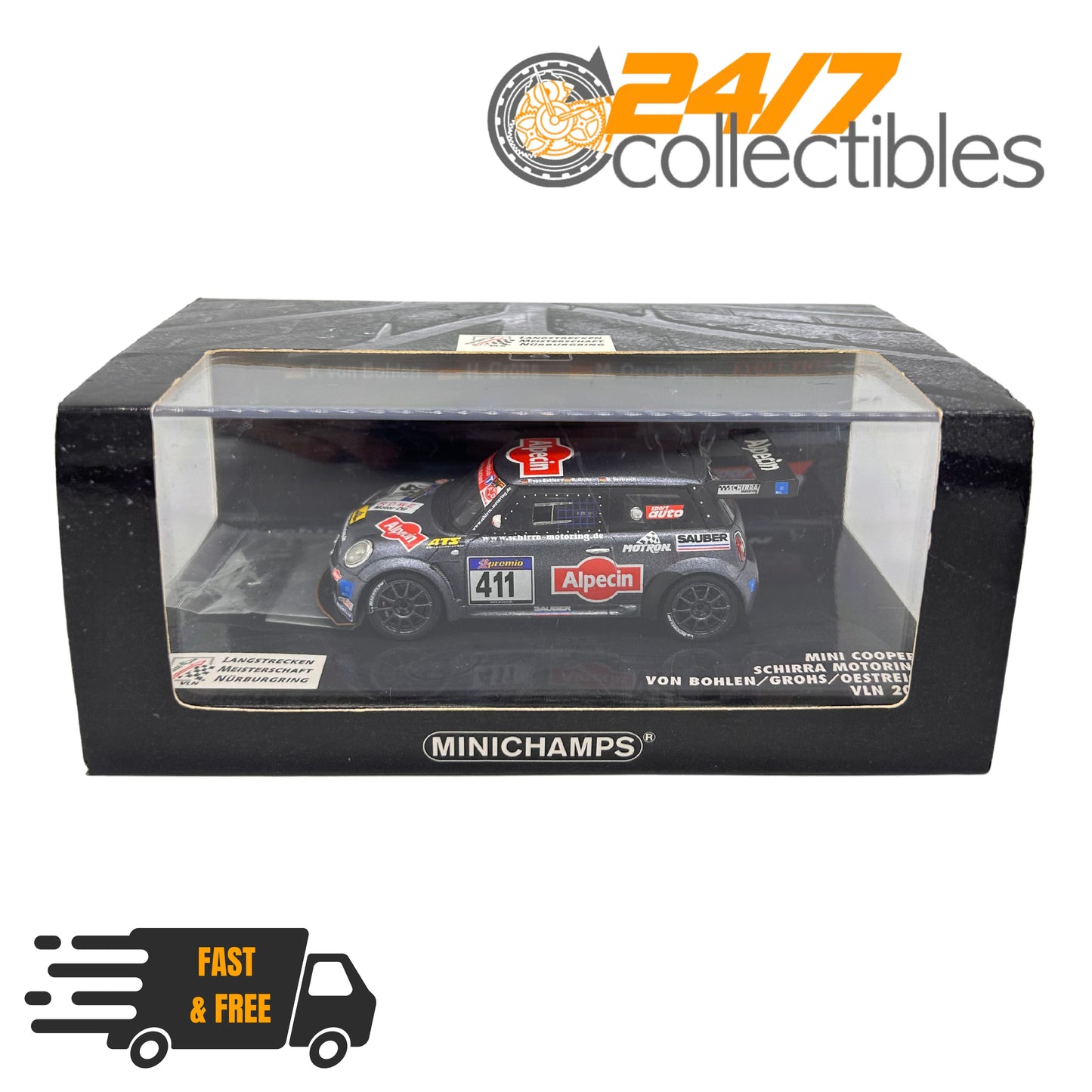 Minichamps 1/43 Scale 2010 Mini Cooper S R56 Schirra Motoring Von Bohlen