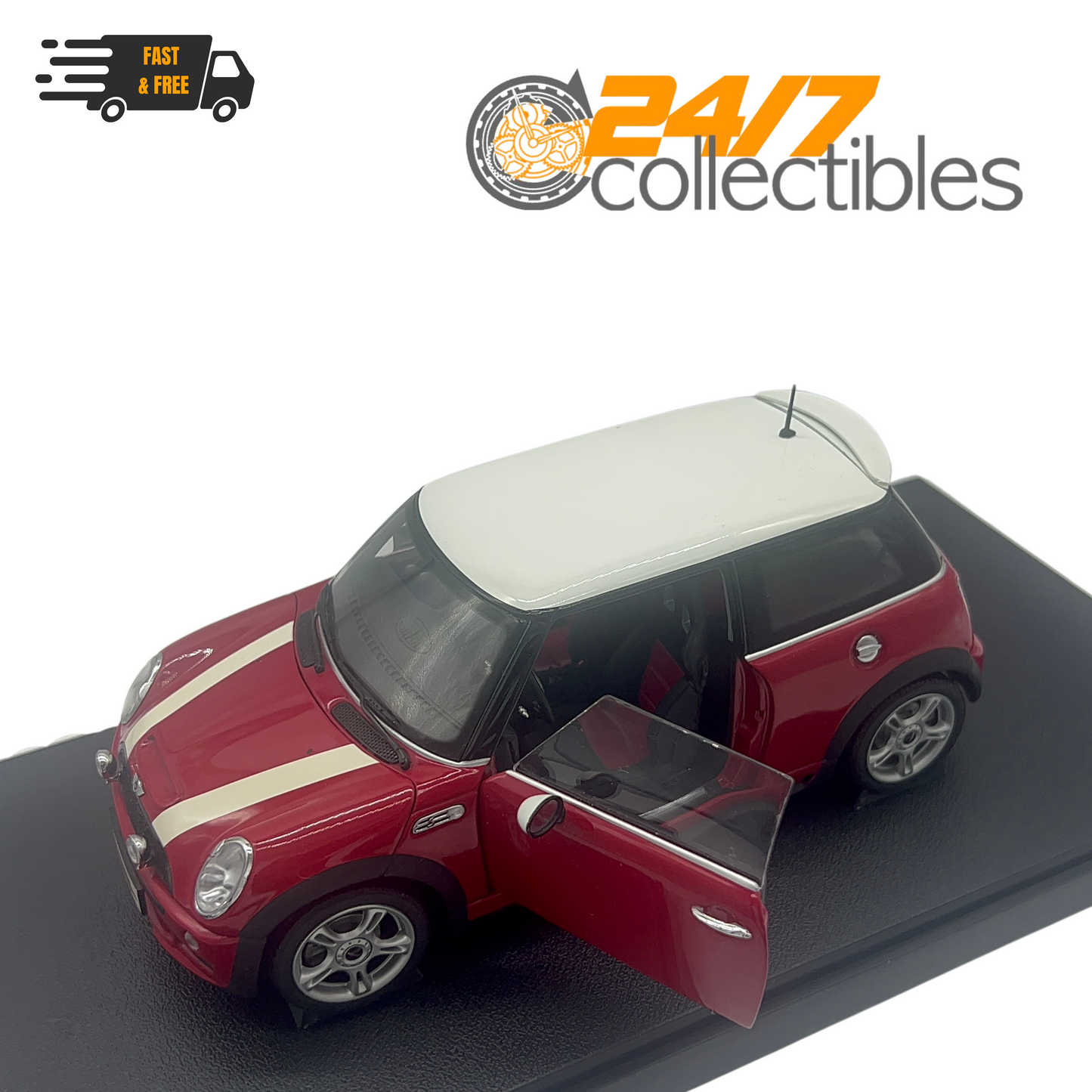 Kyosho 1/18 Scale Mini Cooper S JCW R53 Chili Red Dealer Model RARE XMAS Gift