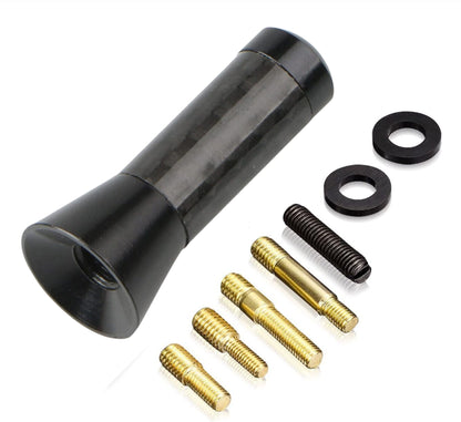 Short Stubby Black Carbon Fibre Bee Sting Aerial 3.5cm 1 inch 1.5" Antenna Ariel