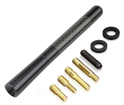 Short Stubby Black Carbon Fibre Bee Sting Aerial 12cm 5 inch 5" Antenna Ariel
