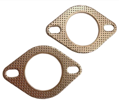 2 x 2.36" Inch 60mm Exhaust Gasket with Fire Ring | HIGH QUALITY | 2 Bolt Hole