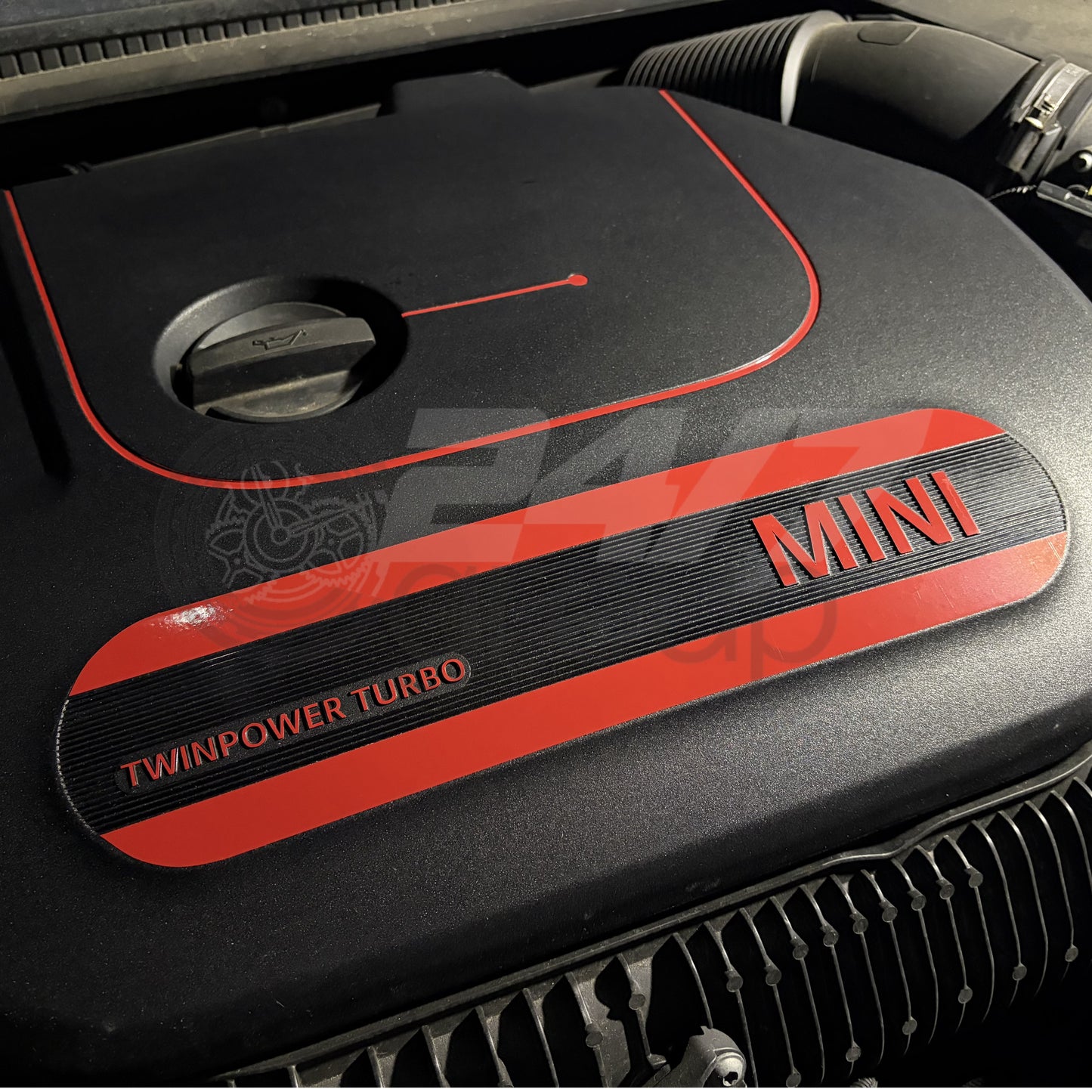 Mini Engine Cover Decals for LCI B38 B48 Cooper S JCW F54 F55 F56 F57 F60