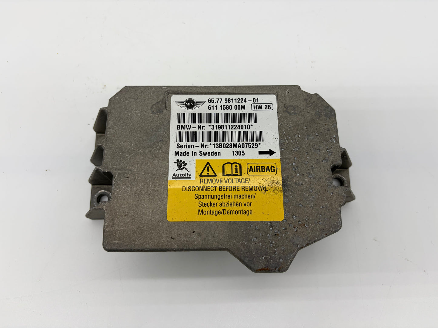 2010-2016 MINI Countryman R60 Airbag ECU Control Module Unit SRS Used 9811224