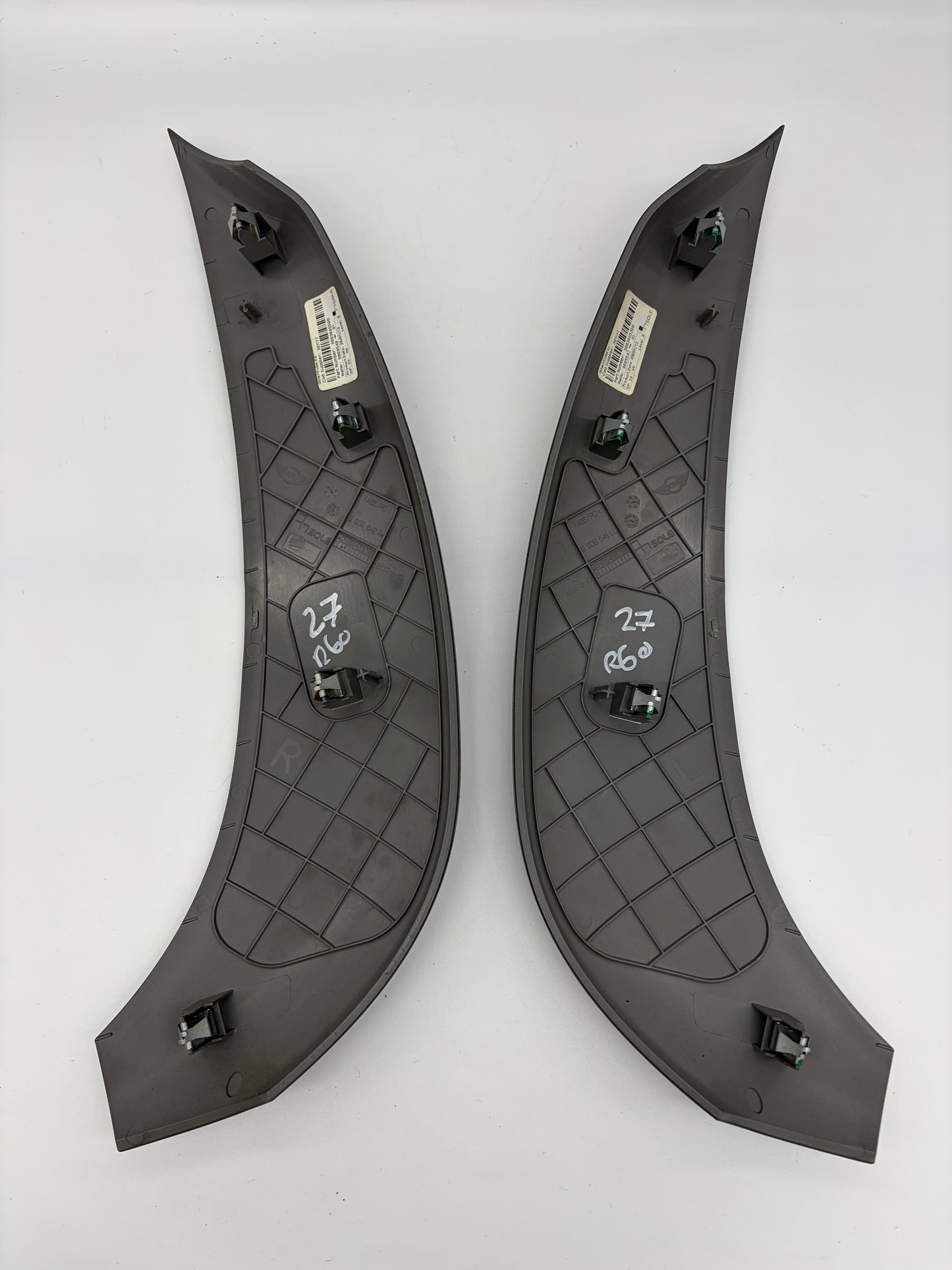 MINI Countryman R60 R61 Dark Anthracite Center Console Trim Pair 9809547 9809548