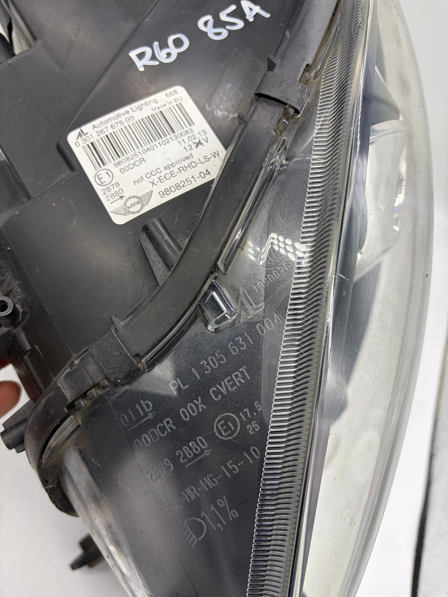 MINI Countryman R60 Paceman R61 Xenon Left Passenger Headlight Black OEM 9808251