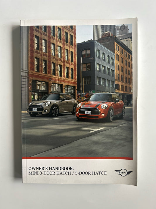 Mini 3-Door / 5-Door Hatch Owners Handbook F55 F56 2018-2021 01402988124 en