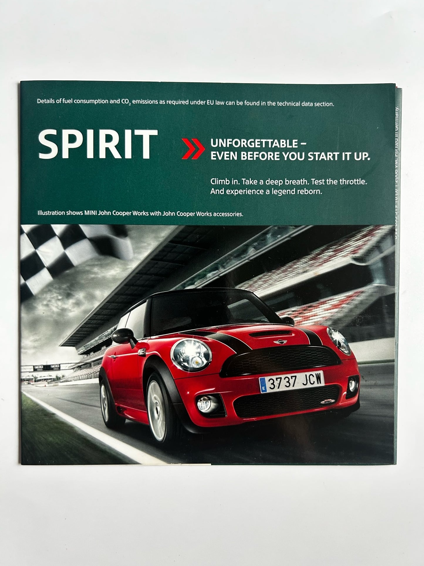 Mini Cooper Racing is in our Blood JCW Jan 08 Leaflet R56 S Works RARE