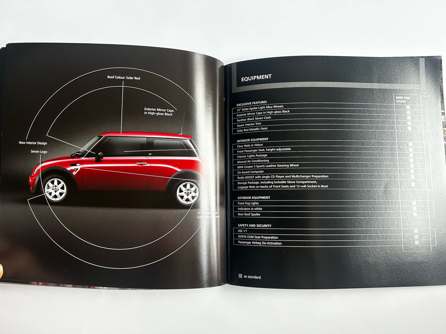 Mini Seven / Park Lane / Checkmate Brochure UK Market Feb 2005 R50 R53