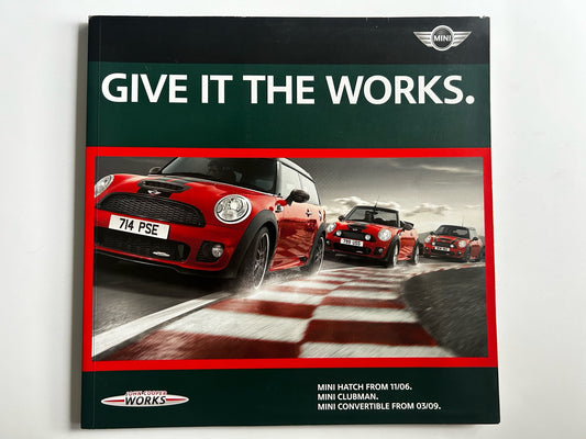 Mini John Cooper Give it the Works Tuning Brochure UK Market March 2009 R56