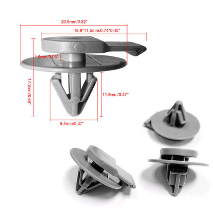 20x Grey Wheel Arch Trim Clips for Mini Gen 1 R50 R52 R53 Cooper S JCW Works